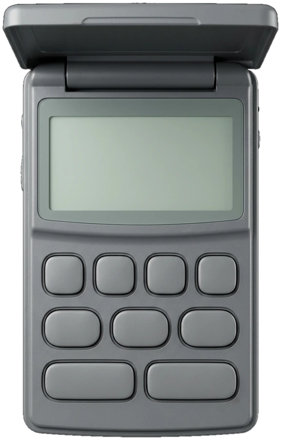 MEMO FLIP, a 1996 flip-top pager